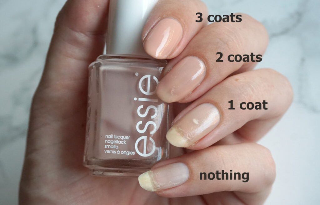 Essie Not just - a Nails review pretty swatch face Noae and